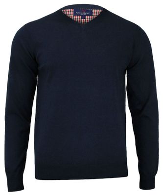 Sweter męski casual Adriano Guinari ze sklepu: JegoSzafa.pl w kategorii: Swetry męskie - zdjęcie D87F7971-8A8-365_SWADGAW18navyblazerV