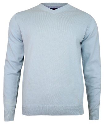 Sweter męski Adriano Guinari ze sklepu: JegoSzafa.pl w kategorii: Swetry męskie - zdjęcie D87F7971-8A8-365_SWADGAW19babyblue