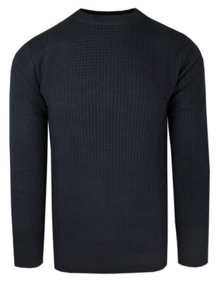 Sweter męski na zimę Adriano Guinari ze sklepu: JegoSzafa.pl w kategorii: Swetry męskie - zdjęcie D87F7971-8A8-365_SWADGAW23FAKTURAcharcoal
