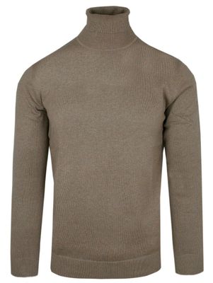 Sweter męski casual Adriano Guinari ze sklepu: JegoSzafa.pl w kategorii: Swetry męskie - zdjęcie D87F7971-8A8-365_SWADGAW23GOLFbeigeB2315