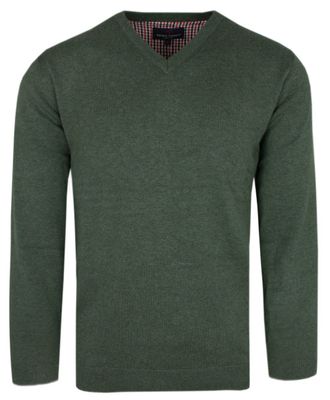 Sweter męski casual Adriano Guinari ze sklepu: JegoSzafa.pl w kategorii: Swetry męskie - zdjęcie D87F7971-8A8-365_SWADGAW23greenB0617V