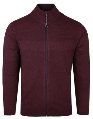 Sweter męski casualowy Adriano Guinari ze sklepu: JegoSzafa.pl w kategorii: Swetry męskie - zdjęcie D87F7971-8A8-365_SWADGAW24kardiganWINEMEL