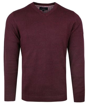 Sweter męski casual Adriano Guinari ze sklepu: JegoSzafa.pl w kategorii: Swetry męskie - zdjęcie D87F7971-8A8-365_SWADGAW24winemelV