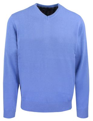 Sweter męski casual Adriano Guinari ze sklepu: JegoSzafa.pl w kategorii: Swetry męskie - zdjęcie D87F7971-8A8-365_SWADGaw25ULTRAMARINAv
