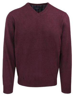 Adriano Guinari - Sweter męski casual ze sklepu: JegoSzafa.pl w kategorii: Swetry męskie - zdjęcie D87F7971-8A8-365_SWADGaw25WINEMELANGEv