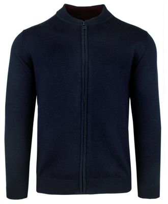 Sweter męski casual Alties ze sklepu: JegoSzafa.pl w kategorii: Swetry męskie - zdjęcie D87F7971-8A8-365_SWALTM02granatzamek