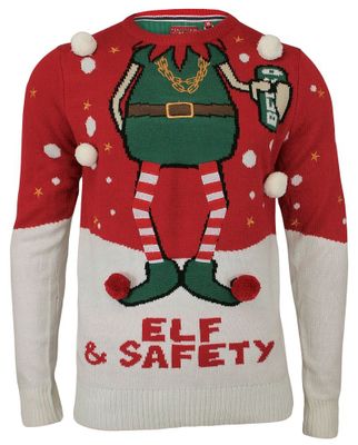 Sweter męski w stylu młodzieżowym BRAVE SOUL ze sklepu: JegoSzafa.pl w kategorii: Swetry męskie - zdjęcie D87F7971-8A8-365_SWBRSAW18SAFETYred