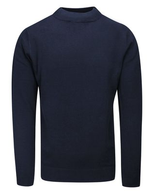 Sweter męski casual na zimę BRAVE SOUL ze sklepu: JegoSzafa.pl w kategorii: Swetry męskie - zdjęcie D87F7971-8A8-365_SWBRSAW21TURTLEmidnightnavy