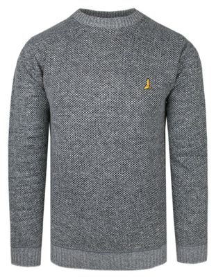 Sweter męski casual BRAVE SOUL ze sklepu: JegoSzafa.pl w kategorii: Swetry męskie - zdjęcie D87F7971-8A8-365_SWBRSAW23GOODWINgray