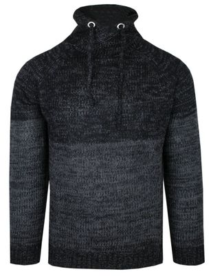 Sweter męski casualowy BRAVE SOUL ze sklepu: JegoSzafa.pl w kategorii: Swetry męskie - zdjęcie D87F7971-8A8-365_SWBRSAW23OMBREblack