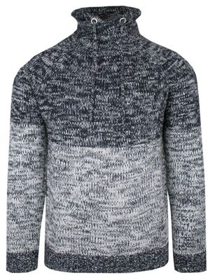 Sweter męski BRAVE SOUL ze sklepu: JegoSzafa.pl w kategorii: Swetry męskie - zdjęcie D87F7971-8A8-365_SWBRSAW23OMBREmidnightnavy