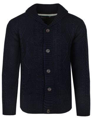 Sweter męski BRAVE SOUL ze sklepu: JegoSzafa.pl w kategorii: Swetry męskie - zdjęcie D87F7971-8A8-365_SWBRSAW23TRACTATUSdknavy