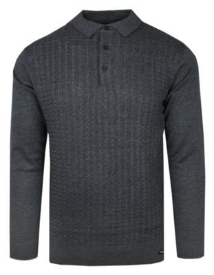 Sweter męski na zimę BRAVE SOUL ze sklepu: JegoSzafa.pl w kategorii: Swetry męskie - zdjęcie D87F7971-8A8-365_SWBRSAW23WEILERcharcoal