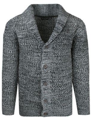 BRAVE SOUL - Sweter męski ze sklepu: JegoSzafa.pl w kategorii: Swetry męskie - zdjęcie D87F7971-8A8-365_SWBRSAW24AKRAMsaltpepper