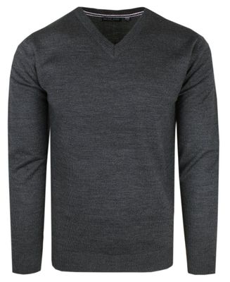 Sweter męski casual BRAVE SOUL ze sklepu: JegoSzafa.pl w kategorii: Swetry męskie - zdjęcie D87F7971-8A8-365_SWBRSAW24CELESTdkcharcoal
