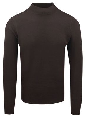 Sweter męski casualowy BRAVE SOUL ze sklepu: JegoSzafa.pl w kategorii: Swetry męskie - zdjęcie D87F7971-8A8-365_SWBRSAW25TURTLEbitterchocolade