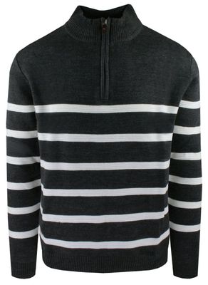 BRAVE SOUL - Sweter męski casualowy ze sklepu: JegoSzafa.pl w kategorii: Swetry męskie - zdjęcie D87F7971-8A8-365_SWBRSa6heathricCHARCOAL