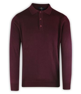 Sweter męski casual EM Men&amp;#039;s Accessories ze sklepu: JegoSzafa.pl w kategorii: Swetry męskie - zdjęcie D87F7971-8A8-365_SWEMACS180540darkburgundy