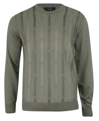 Sweter męski Belika ze sklepu: JegoSzafa.pl w kategorii: Swetry męskie - zdjęcie D87F7971-8A8-365_SWKNGS3050601oliwka