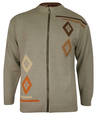 Sweter męski młodzieżowy zimowy Kings ze sklepu: JegoSzafa.pl w kategorii: Swetry męskie - zdjęcie D87F7971-8A8-365_SWKNGS6480727bezowy