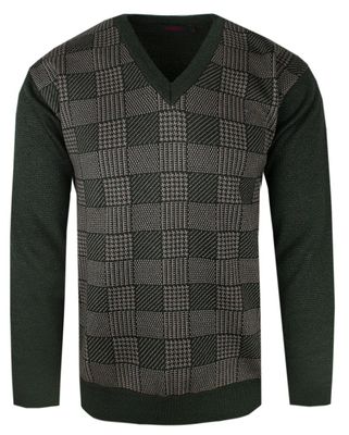 Sweter męski Kings ze sklepu: JegoSzafa.pl w kategorii: Swetry męskie - zdjęcie D87F7971-8A8-365_SWKNGS67406czarnaoliwkaV