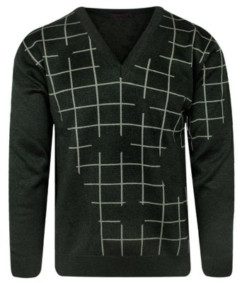 Sweter męski zimowy Kings ze sklepu: JegoSzafa.pl w kategorii: Swetry męskie - zdjęcie D87F7971-8A8-365_SWKNGS68206czarnaoliwka