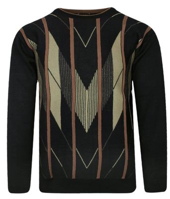 Sweter męski na zimę Max Sheldon ze sklepu: JegoSzafa.pl w kategorii: Swetry męskie - zdjęcie D87F7971-8A8-365_SWKNGS68707czarny