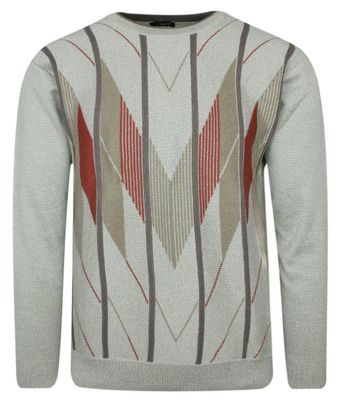 Sweter męski na zimę Max Sheldon ze sklepu: JegoSzafa.pl w kategorii: Swetry męskie - zdjęcie D87F7971-8A8-365_SWKNGS68707szary
