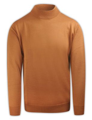 Sweter męski casual na zimę Mm Classic ze sklepu: JegoSzafa.pl w kategorii: Swetry męskie - zdjęcie D87F7971-8A8-365_SWMMPOLGOLFkarmel