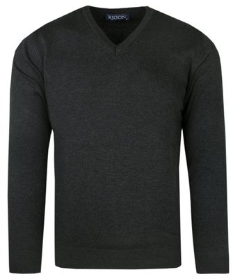 Rigon - Sweter męski casual zimowy ze sklepu: JegoSzafa.pl w kategorii: Swetry męskie - zdjęcie D87F7971-8A8-365_SWRGNsv01grafitV