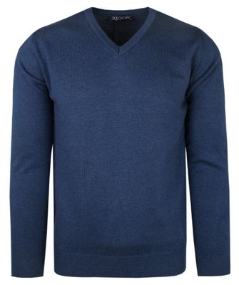 Rigon - Sweter męski ze sklepu: JegoSzafa.pl w kategorii: Swetry męskie - zdjęcie D87F7971-8A8-365_SWRGNsv01niebieski03V