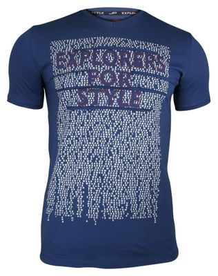T-shirt męski Adriano Guinari ze sklepu: JegoSzafa.pl w kategorii: T-shirty męskie - zdjęcie D87F7971-8A8-365_TSADG0002blue