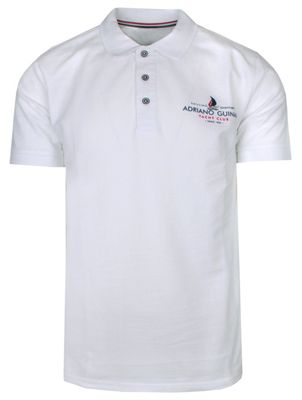 T-shirt męski na wiosnę Adriano Guinari ze sklepu: JegoSzafa.pl w kategorii: T-shirty męskie - zdjęcie D87F7971-8A8-365_TSADGPOLOyachtclubWHITE