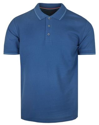 T-shirt męski na wiosnę Adriano Guinari ze sklepu: JegoSzafa.pl w kategorii: T-shirty męskie - zdjęcie D87F7971-8A8-365_TSADGSS24poloBLUE