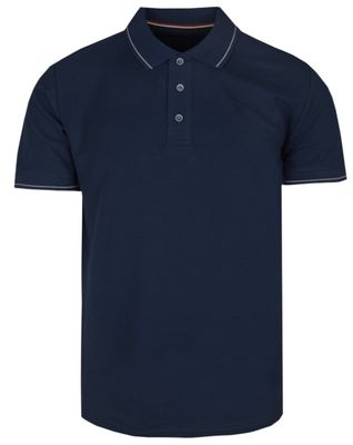 T-shirt męski wiosenny Adriano Guinari ze sklepu: JegoSzafa.pl w kategorii: T-shirty męskie - zdjęcie D87F7971-8A8-365_TSADGSS24poloNAVY