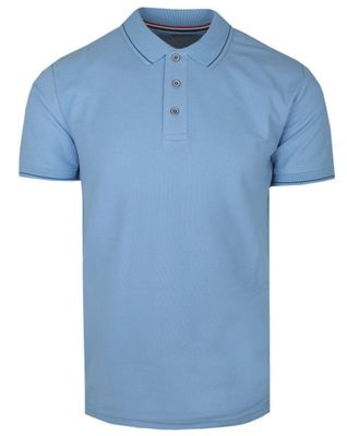 Adriano Guinari - T-shirt męski casualowy ze sklepu: JegoSzafa.pl w kategorii: T-shirty męskie - zdjęcie D87F7971-8A8-365_TSADGSS24poloSKY
