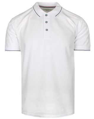 T-shirt męski casual Adriano Guinari ze sklepu: JegoSzafa.pl w kategorii: T-shirty męskie - zdjęcie D87F7971-8A8-365_TSADGSS24poloWHITE