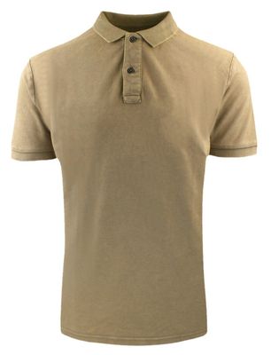 Adriano Guinari - T-shirt męski letni ze sklepu: JegoSzafa.pl w kategorii: T-shirty męskie - zdjęcie D87F7971-8A8-365_TSADGSS25poloCAMEL