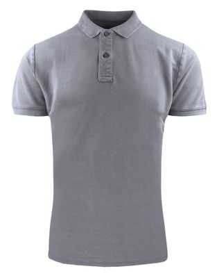 Adriano Guinari - T-shirt męski casualowy ze sklepu: JegoSzafa.pl w kategorii: T-shirty męskie - zdjęcie D87F7971-8A8-365_TSADGSS25poloGREY