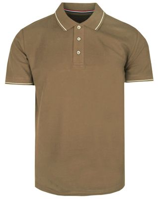 T-shirt męski wiosenny Adriano Guinari ze sklepu: JegoSzafa.pl w kategorii: T-shirty męskie - zdjęcie D87F7971-8A8-365_TSADGSS26POLOcamel