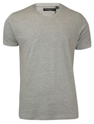 T-shirt męski casual wiosenny BRAVE SOUL ze sklepu: JegoSzafa.pl w kategorii: T-shirty męskie - zdjęcie D87F7971-8A8-365_TSBRSSS18SAINTBgrey