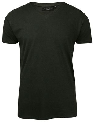 T-shirt męski casual BRAVE SOUL ze sklepu: JegoSzafa.pl w kategorii: T-shirty męskie - zdjęcie D87F7971-8A8-365_TSBRSSS18SAINTCkhaki