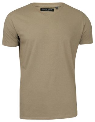 T-shirt męski na wiosnę BRAVE SOUL ze sklepu: JegoSzafa.pl w kategorii: T-shirty męskie - zdjęcie D87F7971-8A8-365_TSBRSSS18SAINTCstone