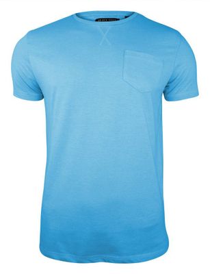 T-shirt męski na lato BRAVE SOUL ze sklepu: JegoSzafa.pl w kategorii: T-shirty męskie - zdjęcie D87F7971-8A8-365_TSBRSSS20ARKHAMiceblue