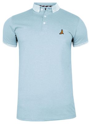 T-shirt męski na wiosnę BRAVE SOUL ze sklepu: JegoSzafa.pl w kategorii: T-shirty męskie - zdjęcie D87F7971-8A8-365_TSBRSSS21GLOVERpaleblue