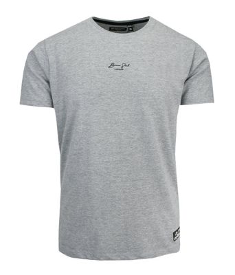 T-shirt męski na wiosnę BRAVE SOUL ze sklepu: JegoSzafa.pl w kategorii: T-shirty męskie - zdjęcie D87F7971-8A8-365_TSBRSSS22TYPEltgreymarl