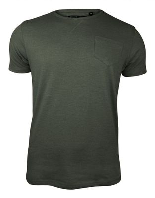 T-shirt męski na wiosnę BRAVE SOUL ze sklepu: JegoSzafa.pl w kategorii: T-shirty męskie - zdjęcie D87F7971-8A8-365_TSBRSSS23ARKHAMdkkhaki