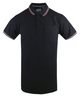 T-shirt męski casual BRAVE SOUL ze sklepu: JegoSzafa.pl w kategorii: T-shirty męskie - zdjęcie D87F7971-8A8-365_TSBRSSS25poloCOSMOblack