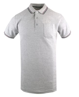 BRAVE SOUL - T-shirt męski casualowy ze sklepu: JegoSzafa.pl w kategorii: T-shirty męskie - zdjęcie D87F7971-8A8-365_TSBRSSS25poloCOSMOltgrey