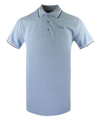 T-shirt męski BRAVE SOUL ze sklepu: JegoSzafa.pl w kategorii: T-shirty męskie - zdjęcie D87F7971-8A8-365_TSBRSSS25poloCOSMOsteelblue